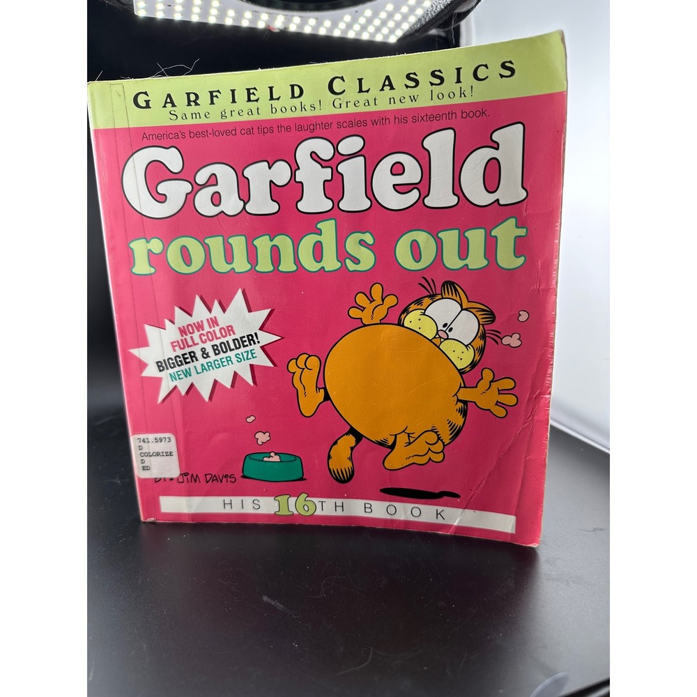 Oversized Garfield Rounds Out Book 16 2008 First Color Edition Ex Library READ